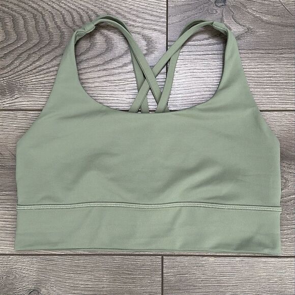 lululemon athletica Other - Lululemon Energy Sports Bra Long Line Medium Support B-D Cup Rosemary Green 8